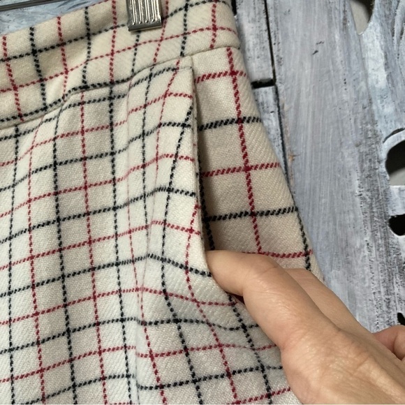 NWOT Rag & Bone Poppy Ivory Check High Waisted Wool Trouser Pants - Picture 11 of 15